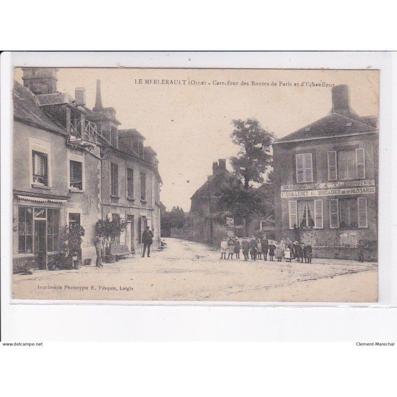 LE MERLERAULT: carrefour des routes de paris et d'chauffour - état