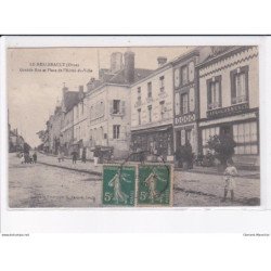 LE MERLERAULT: grande-rue et place de l'hôtel-de-ville - très bon état