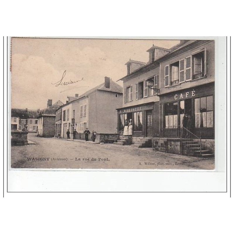 WASSIGNY  -  état (un gros pli et traces)