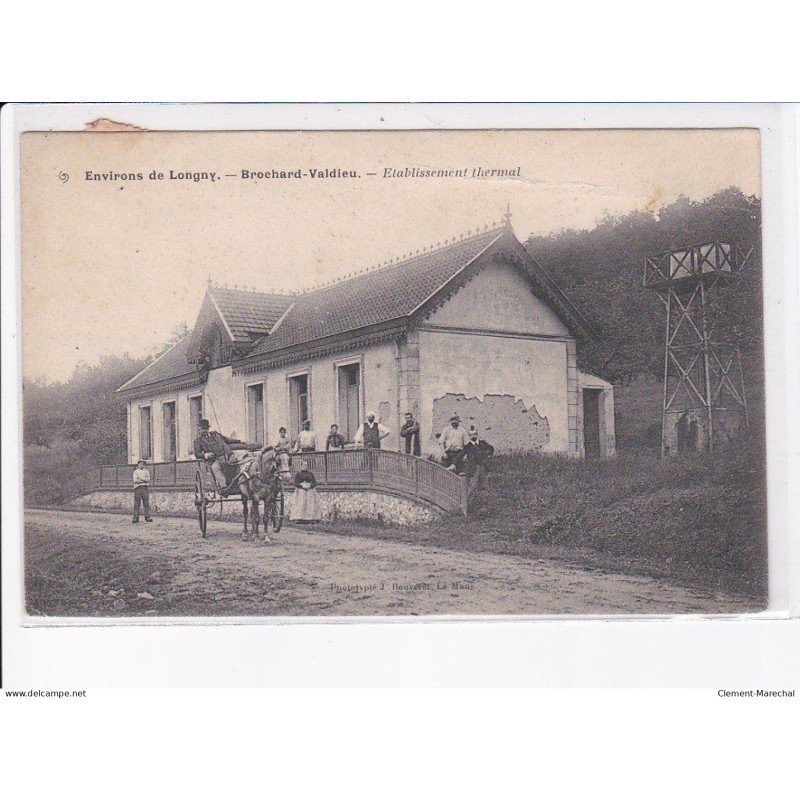 BROCHARD-VALDIEU: établissement thermal, attelage - état