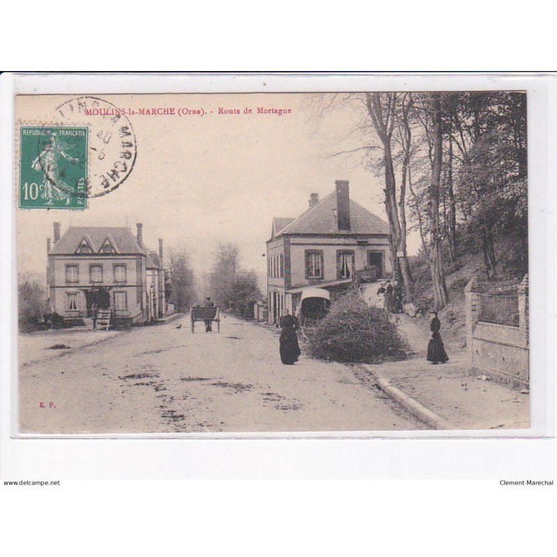 MOULINS-la-MARCHE: route de mortagne - très bon état