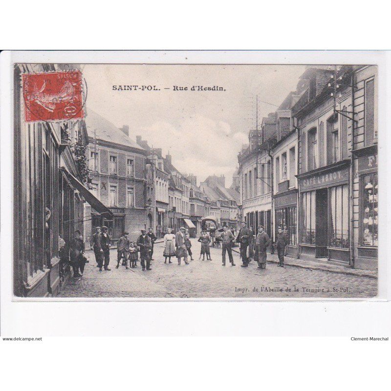 SAINT-POL: rue d'hesdin, café labroy - très bon état