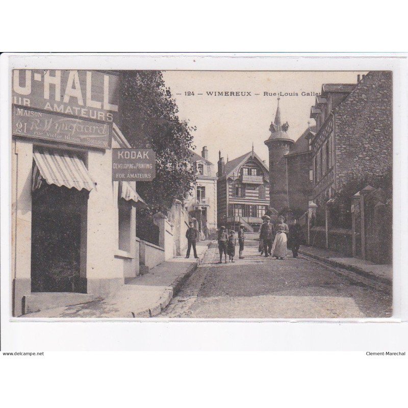 WIMEREUX: rue louis-gallet, Kodak developing and printing for amateurs - très bon état