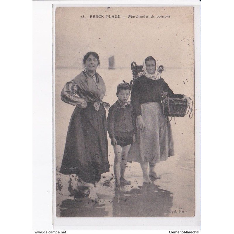 BERCK-PLAGE: marchandes de poissons - très bon état