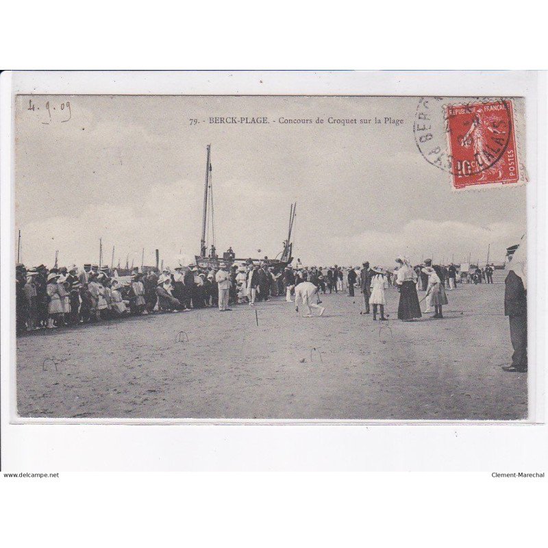 BERCK-PLAGE: concours de croquet sur la plage - très bon état