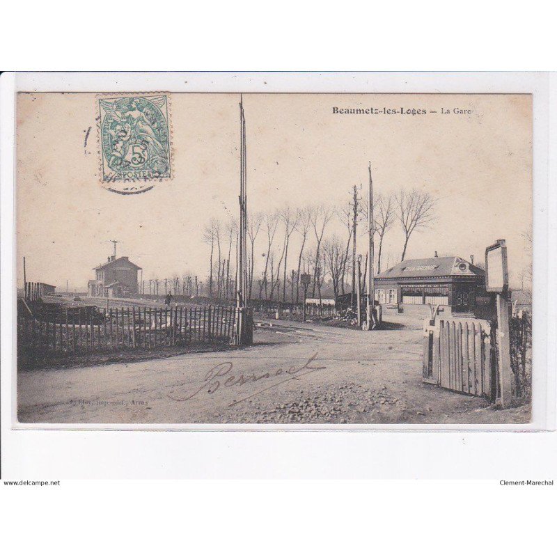 BEAUMETZ-les-LOGES: la gare - très bon état