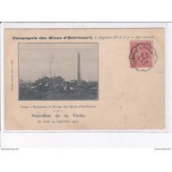 OIGNIES: compagnie des mines d'ostricourt, gare libercourt, usine à briquettes  - état