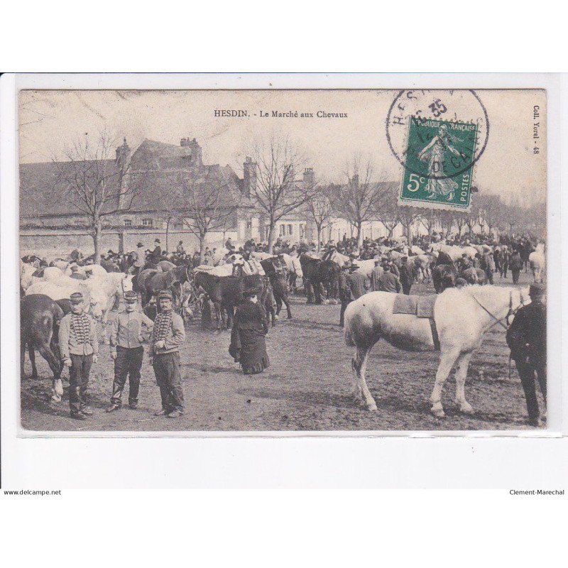 HESDIN: le marché aux chevaux - état