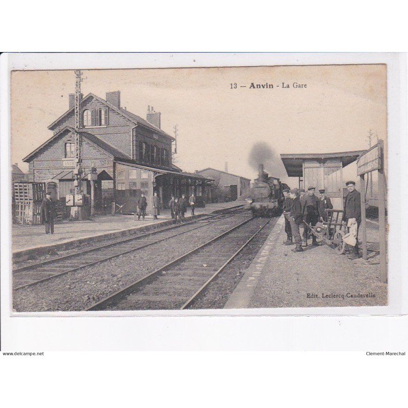 ANVIN: la gare, train - très bon état