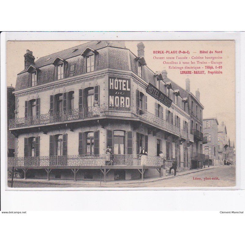 BERCK-PLAGE: hôtel du nord - très bon état