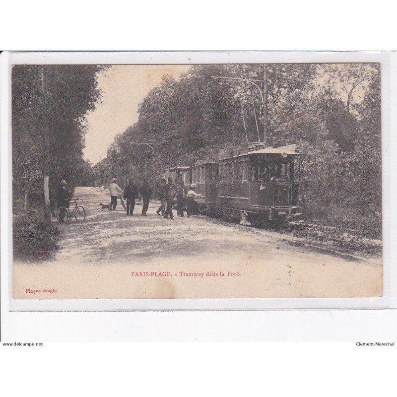 LE TOUQUET-PARIS-PLAGE: tramway dans la forêt, tramway - état