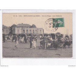 BOULOGNE-sur-MER: sur la plage, les chèvres - très bon état