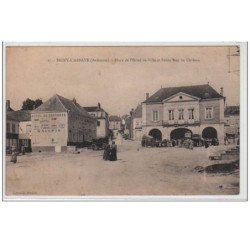 SIGNY L'ABBAYE : place de ville et petite rue du château - très bon état