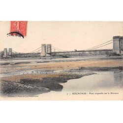 ROGNONAS - Pont suspendu sur la Durance - très bon état