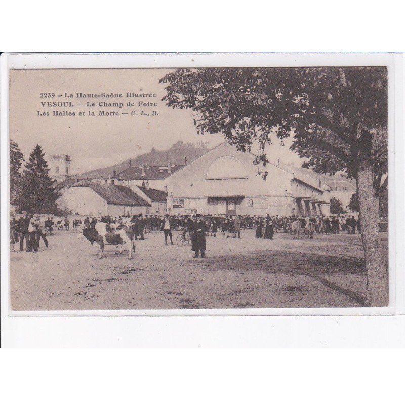 VESOUL: le champ de foire, les halles et la motte - très bon état