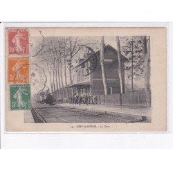 CIRY-le-NOBLE: la gare, train - état