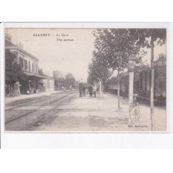ALLEREY: la gare, train - très bon état
