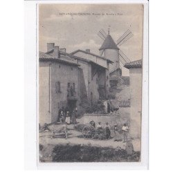 ROMANECHE-THORINS: montée du moulins à vent, attelage - très bon état