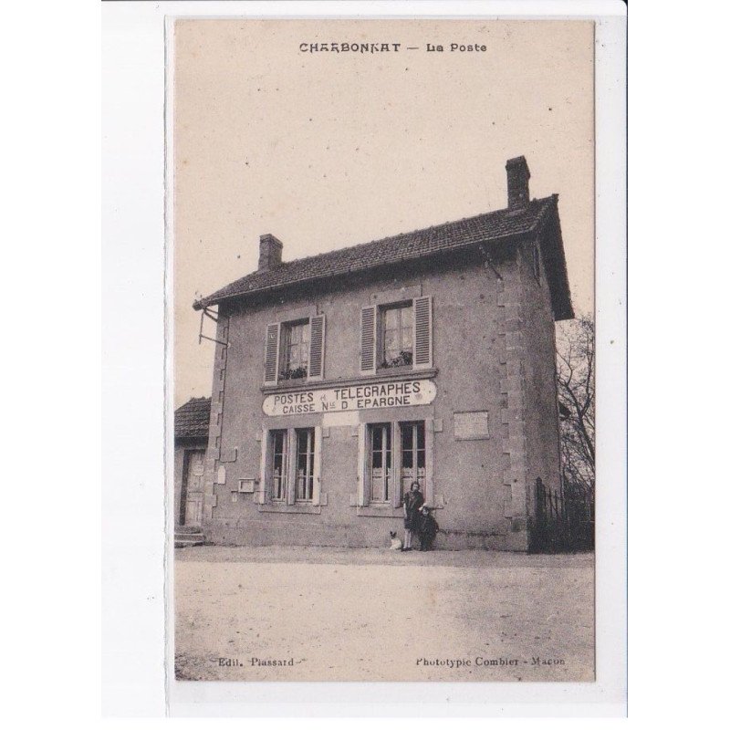 CHARBONNAT: la poste, caisse d'épargne - très bon état