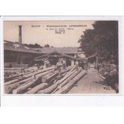 MACON: établissements lamouroux, la scierie, bois - très bon état