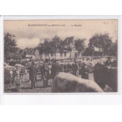 SAINT-CHRISTOPHE-en-BRIONNAIS: le marché - très bon état