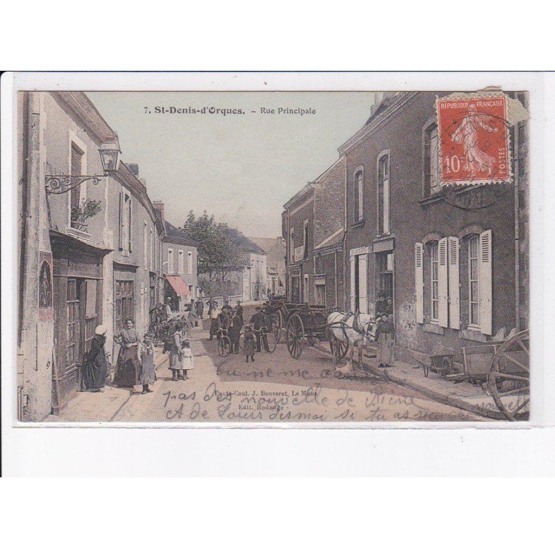 SAINT-DENIS-D'ORQUES: rue principale - état