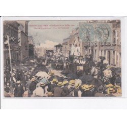 FRESNAY-sur-SARTHE: cavalcade du 10 juillet 1904, char de l'agriculture, char de l'industrie - état