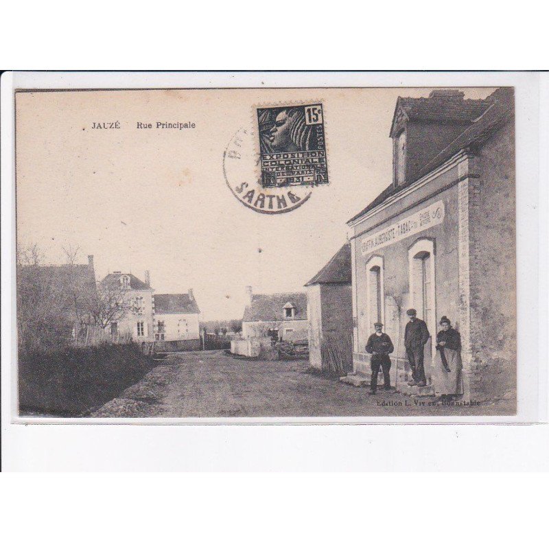 JAUZE: rue principale, tabac - très bon état
