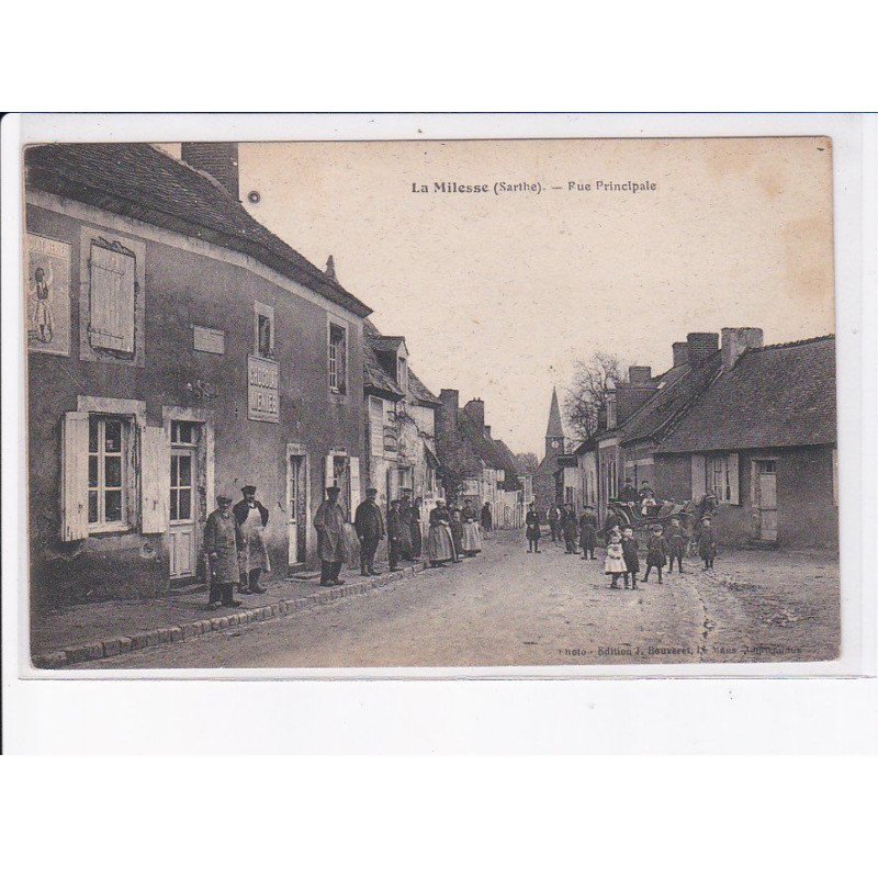 LA MILESSE: rue principale - très bon état