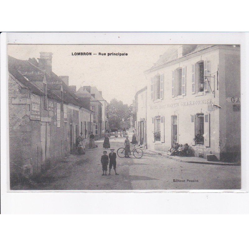LOMBRON: rue principale - très bon état