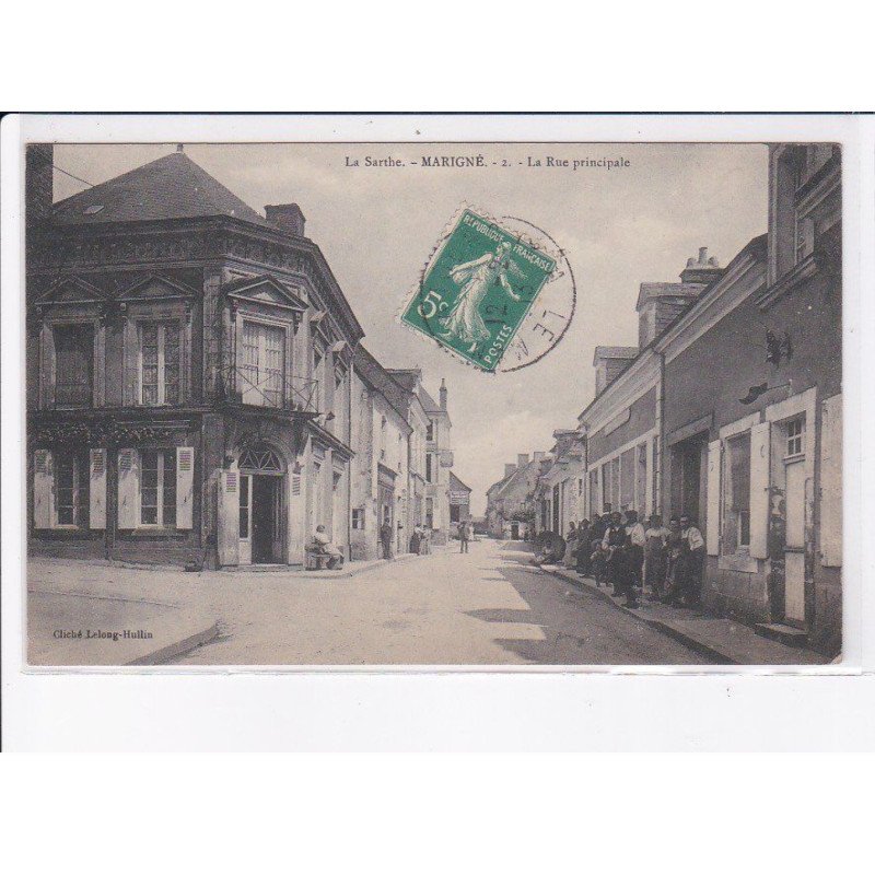 MARIGNE: la rue principale - très bon état