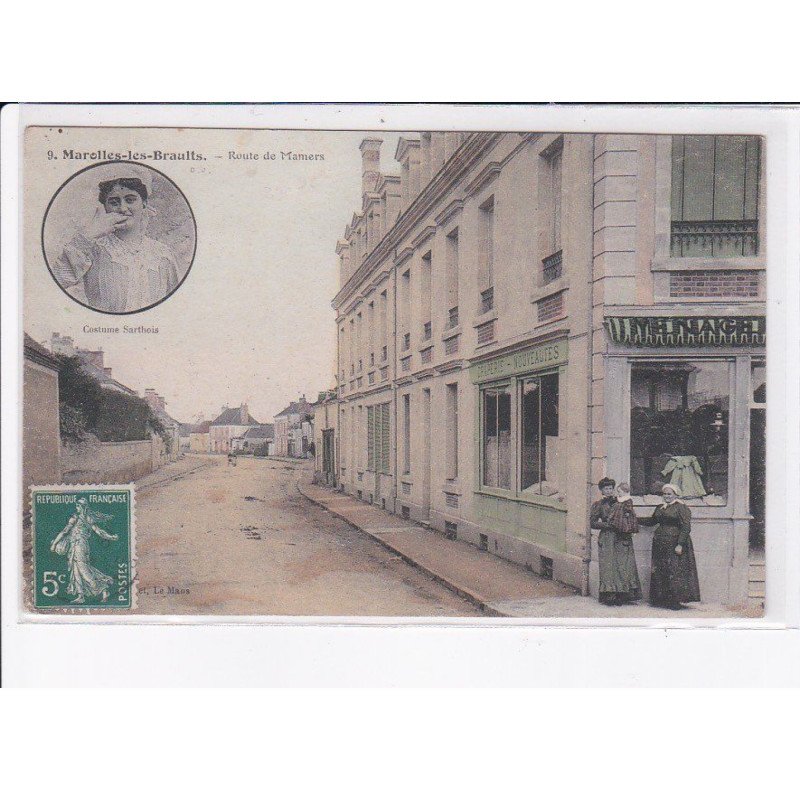 MAROLLES-les-BRAULTS: route de mamers - très bon état