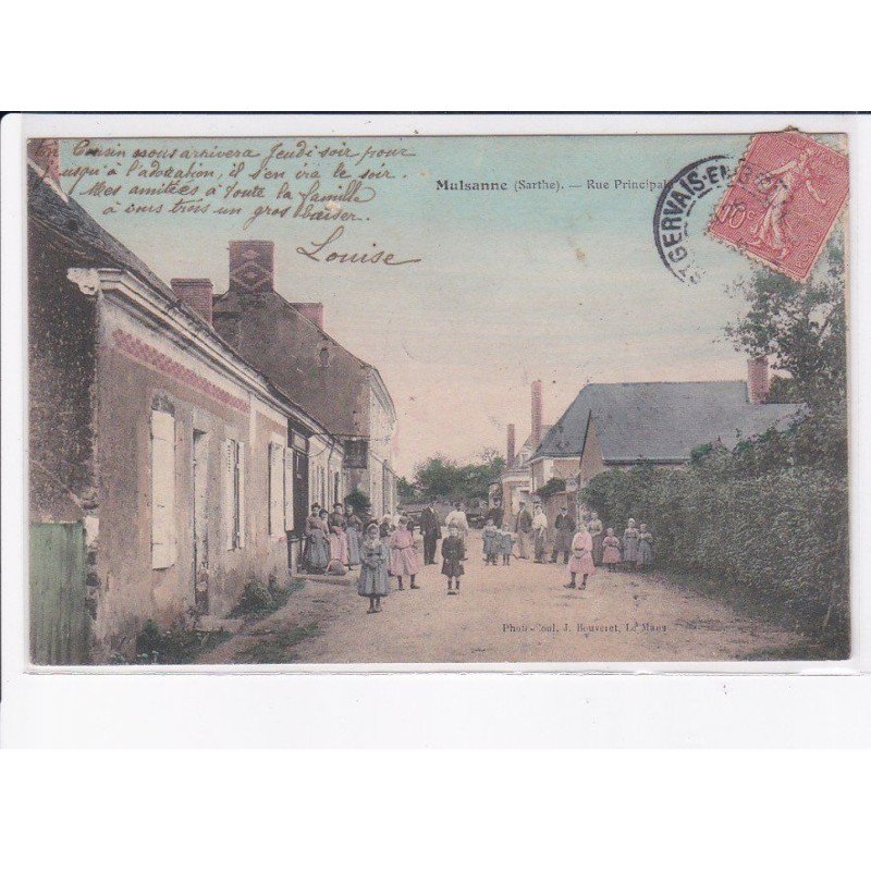 MULSANNE: rue principale - très bon état