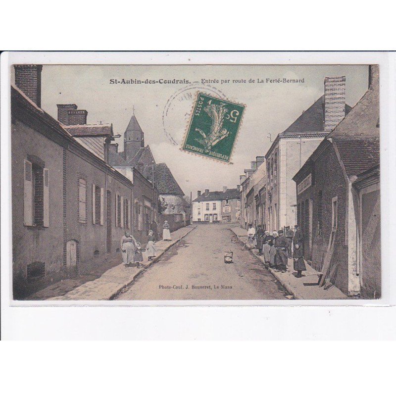 SAINT-AUBIN-des-COUDRAIS: entrée par route de la ferté-bernard - très bon état