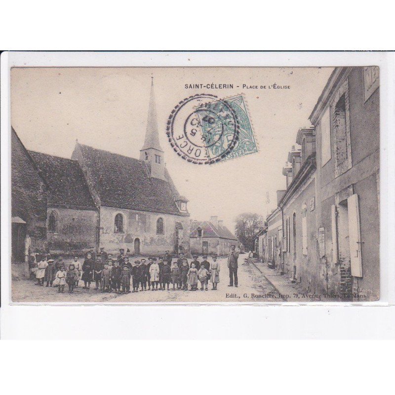 SAINT-CELERIN: place de l'église - très bon état