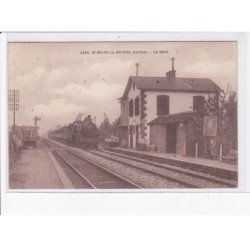 SAINT-MARS-la-BRIERE: la gare, train - très bon état
