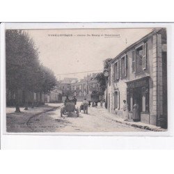 YVRE-L'EVEQUE: centre du bourg et pensionnat, automobile - état