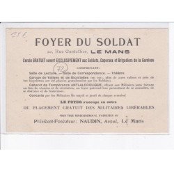 LE MANS: le foyer du soldat, salle de billards et jeux - très bon état