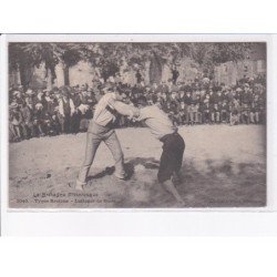 SCAËR: lutteurs de scaër - très bon état