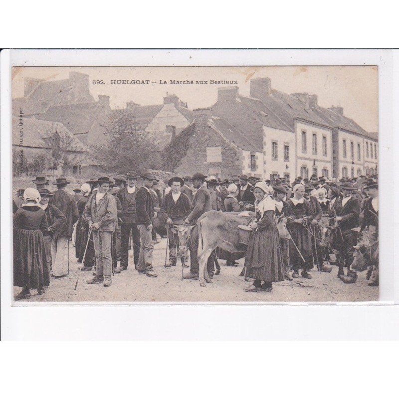 HUELGOAT: le marché aux bestiaux - très bon état