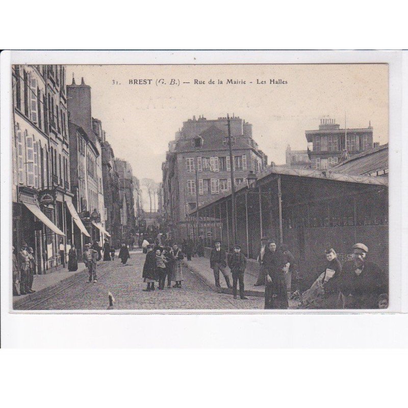BREST: rue de la mairie, les halles - très bon état