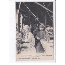 SAINT-CLAUDE: fabrique de pipes et de tournerie, la polisseuse - très bon état