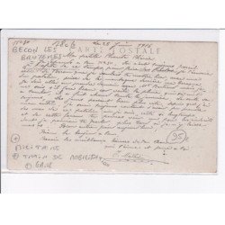 BECON-les-BRUYERES: militaire, train de mobilisation, gare - très bon état