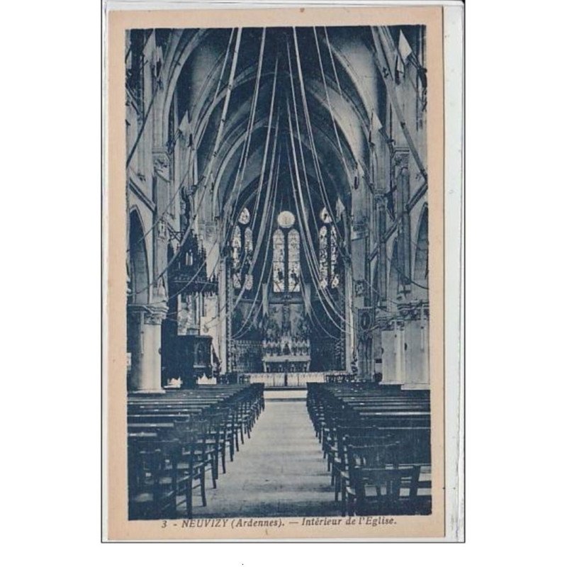 NEUVIZY : intérieur de l'église - très bon état