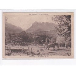 SAILLANS: le battage de blé - état