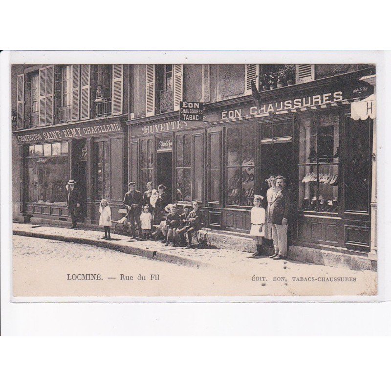 LOCMINE: rue du fil, eon chaussures, saint-remy chapellerie - très bon état