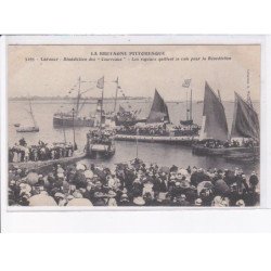 LARMOR: bénédiction des "courreaux" les vapeurs quittent la cale pour la bénédiction - très bon état