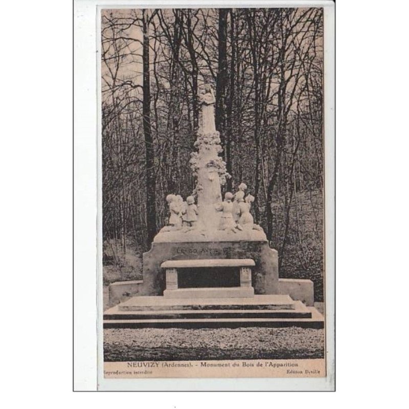 NEUVIZY : monument du Bois de l'Apparition - très bon état