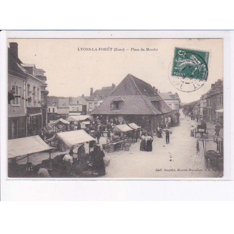 LYONS-la-FORET: place du marché - très bon état