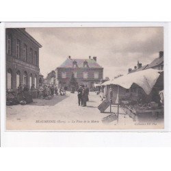 BEAUMESNIL: la place de la mairie - très bon état